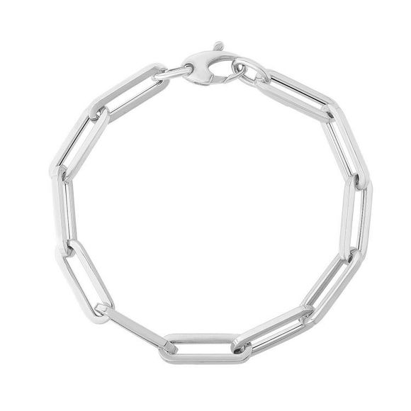 RIchard Cannon Jewelry - 14K White Gold Extra Wide Paperclip Chain Bracelet